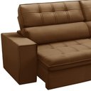 Ver imagem 5 de Sofá 3 Lugares Retrátil Reclinável Chaise Direito 243cm Solin F04 Veludo Terracota - Lyam Decor