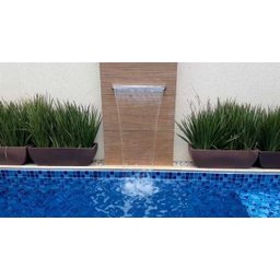 Cascata de Embutir 80 cm Tradicional Led RGB - 100% Aço Inox 304 + Central RGB - 3