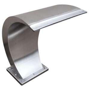 Cascata Grand Wave Aço Inox 304 com Iluminação Led RGB + CENTRAL