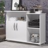 Área De Serviço Balcão Armário Com Tampo Branco 2 Portas - 4