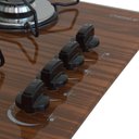 Ver imagem 4 de Cooktop Gás 4 Bocas Ultra Chama 127/220 Madeira