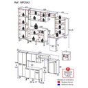 Ver imagem 4 de Cozinha Completa C/ Mesa Dobrável Multimóveis Mp2042 Preta/lacca Fumê