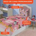 Ver imagem 3 de Jogo de Cama Infantil Lepper Minnie Solteiro 3 Peças Microfibra Rosa