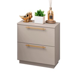 Mesa de Cabeceira Dubai 02 Gavetas Fendi Vila Rica - 2