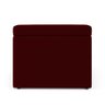 Calçadeira Baú Navi 160 para Cama Queen Z-002 Sued Bordô Aradecor - 4
