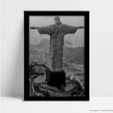 Ver imagem 1 de Quadro Decorativo Monumento Cidade Rio de Janeiro em Moldura Caixa Tacolado Moldura Trad 1cm Preta C