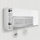 Ver imagem 1 de Armário Aéreo 3 Portas e Adega Elegance Espresso Móveis