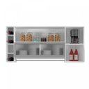 Ver imagem 3 de Armário Aéreo 3 Portas e Adega Elegance Espresso Móveis