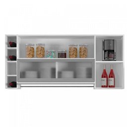 Armário Aéreo 3 Portas e Adega Elegance Espresso Móveis - 3 Armário Aéreo 3 Portas e Adega Elegance Espresso Móveis - 3