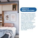 Ver imagem 6 de Armário Aéreo Modulado Solteiro 1 Porta Infinity Marrom/Cedro/Duna Line