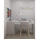 Ver imagem 2 de Mesa Nails Premium Ripado 167x117 Cm com Aspirador