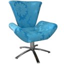 Ver imagem 3 de Kit Duas Poltronas Giratória Elegance Jacquard:azul