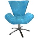 Ver imagem 4 de Kit Duas Poltronas Giratória Elegance Jacquard:azul