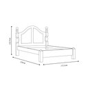 Ver imagem 4 de Cama de Casal Queen Size Madeira Maciça Naipe Freijó - G74 - Gran Belo