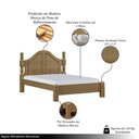 Ver imagem 3 de Cama de Casal Queen Size Madeira Maciça Naipe Freijó - G74 - Gran Belo