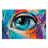 Quadro Abstrato Olho Cores Modernas - Tela Única - 150 x 100 cm - Branca - 2