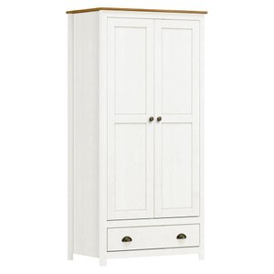 Guarda Roupa Solteiro Topázio 2 Portas e 1 Gaveta Branco/freijó - Finestra Móveis