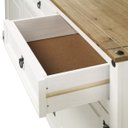 Ver imagem 5 de Balcão Buffet de Madeira Maciça Branco Lavado