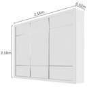 Ver imagem 7 de Guarda-Roupa Lotse Sem Espelho Branco Carioca Móveis