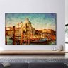Quadro Cidade Antiga Vintage Luxo - Tela Única - 90 x 60 cm - Preta - 1