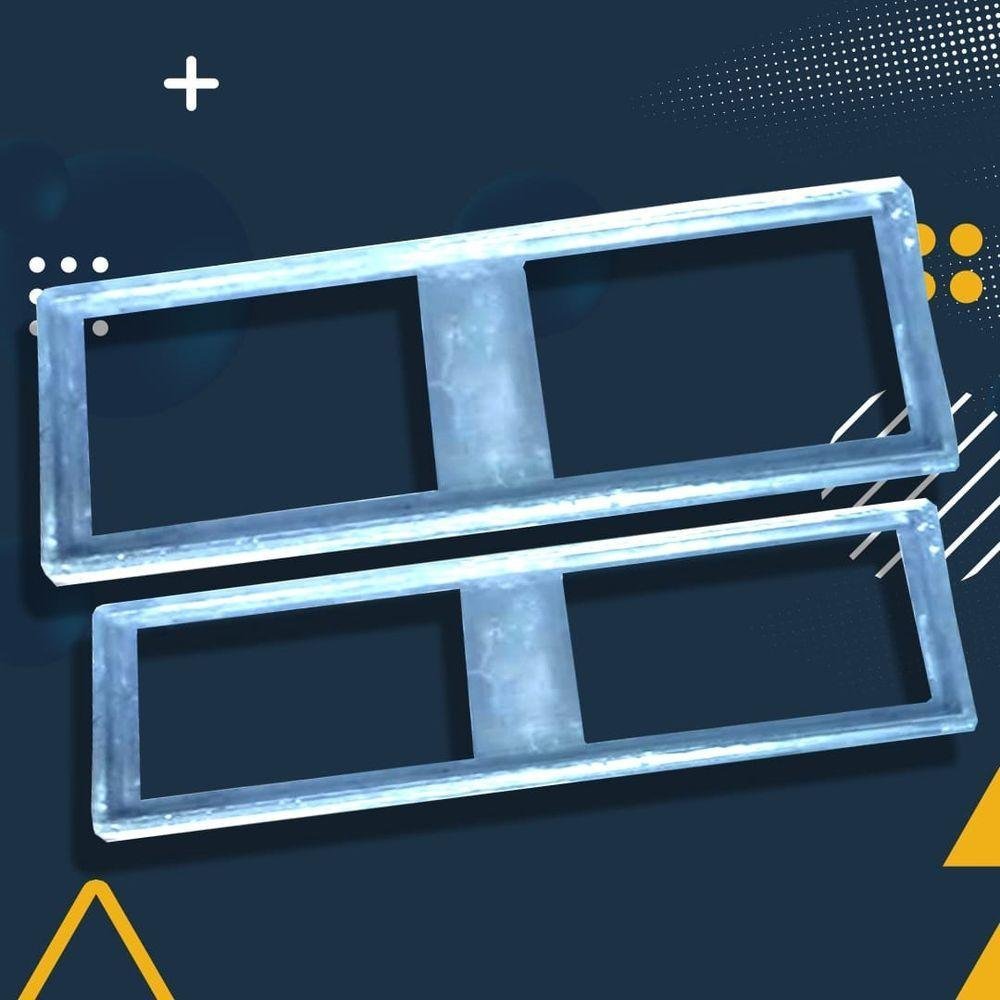 Suporte para Ralo Linear para Área Externa Piscina Grelha de Alumínio. 10x50x1 Cm - 2