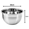 Bacia Pote Tigela Bowl Inox 33cm Multiuso Saladeira Bolo - 3