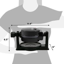 Elite Gourmet Ewm460 Waffle Maker Rotativo 5” Preto 1.25qt - 7