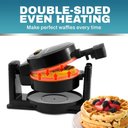 Ver imagem 3 de Elite Gourmet Ewm460 Waffle Maker Rotativo 5” Preto 1.25qt