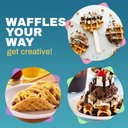 Ver imagem 6 de Elite Gourmet Ewm460 Waffle Maker Rotativo 5” Preto 1.25qt