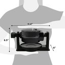 Ver imagem 7 de Elite Gourmet Ewm460 Waffle Maker Rotativo 5” Preto 1.25qt