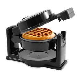 Elite Gourmet Ewm460 Waffle Maker Rotativo 5” Preto 1.25qt - 1
