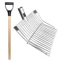 Ver imagem 1 de Garfo Forcado Grande Em Aço Galvanizado 20 Dentes Com Cabo