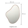Espelho Orgânico com Moldura Rose gold - 0,60 X 0,80 modelo orgânico G2 - 9
