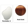 Espelho Orgânico com Moldura Rose gold - 0,60 X 0,80 modelo orgânico G2 - 3