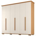 Ver imagem 1 de Guarda Roupa Casal 6 Portas 5 Gavetas Rest 273 cm Cinamomo Areia Zanz