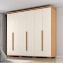 Ver imagem 6 de Guarda Roupa Casal 6 Portas 5 Gavetas Rest 273 cm Cinamomo Areia Zanz