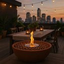 Ver imagem 4 de Lareira Ecológica Externa Álcool Queimador Inox 304 - 75 Cm - Porak