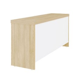Balcão para Escritório Tamburato com Gavetas Ii | Artany:carvalho/branco - 5