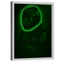 Ver imagem 1 de Quadro Decorativo Piloto Neon Verde