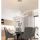 Ver imagem 4 de Lustre Pendente Moderno Infinity Led 50w Branco 4000k Branco Neutro Bivolt