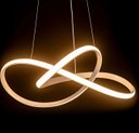 Ver imagem 5 de Lustre Pendente Moderno Infinity Led 50w Branco 4000k Branco Neutro Bivolt