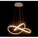Ver imagem 2 de Lustre Pendente Moderno Infinity Led 50w Branco 4000k Branco Neutro Bivolt
