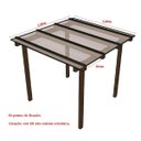 Ver imagem 2 de Cobertura Policarbonato Alveolar 2,00m x 3,00m - Cristal 6mm