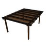Cobertura Policarbonato Alveolar 4,00m x 4,00m - Bronze 6mm - 5