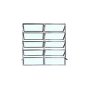 Ver imagem 2 de Vitro Basculante 2 Seções 100x200 Alumínio Brilhante Vidro Liso