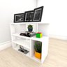 Estante De Livros E-Nichos En46801Lv MDF Branco - 1