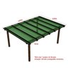 Cobertura Policarbonato Alveolar - 4,00m x 4,00m - Verde 6mm - 2