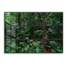 Quadro 50x675cm Decorativos Paisagem Floresta Basoa Moldura Preta Com Vidro - Oppen House - 1