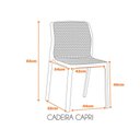 Ver imagem 4 de Kit C- 4 Cadeiras Capri Estrutura em Polipropileno Fratini Fendi