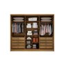Guarda Roupa Casal 6 Portas 8 Gavetas - Himalaia Ripado-cumaru/fendi - Móveis Novo Horizonte - 3